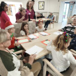 Dictée intergénérationnelle avec les CE2